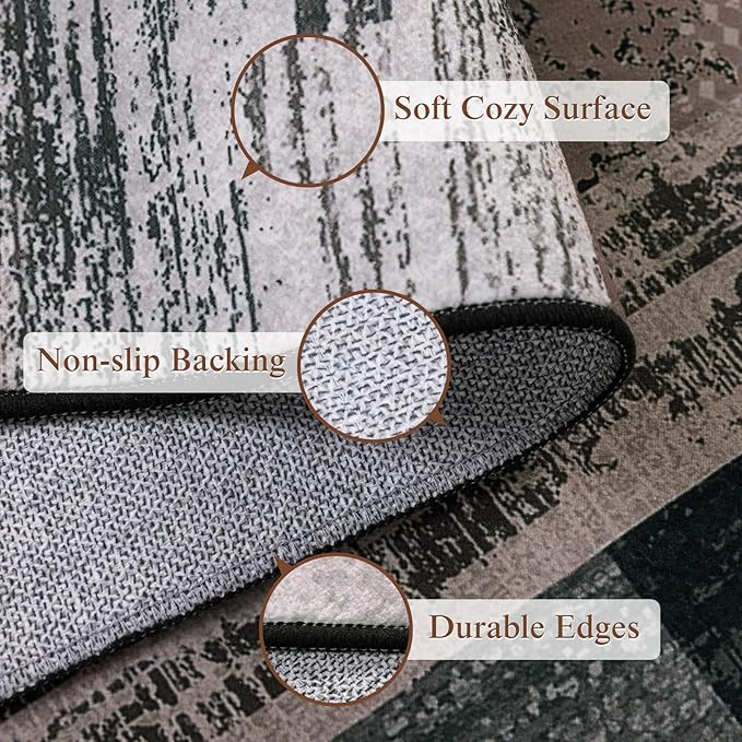 LIANLAM 9x12 Washable Area Rugs - Image 7