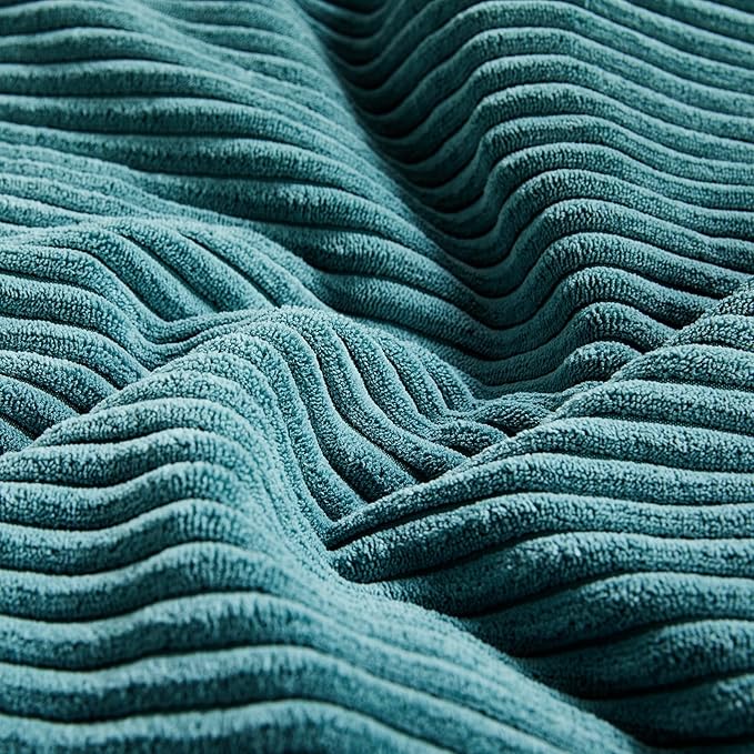Fancy Homi 2 Packs Teal Lumbar Decorative Throw Pillow Covers 16x28 Inch - Image 5