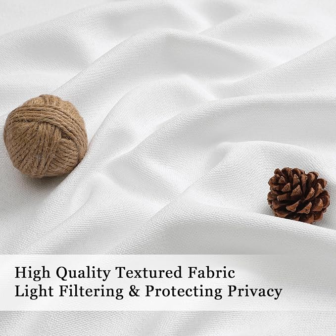 OWENIE White Valances for Windows 1 Pcs 18 Inch Length, Light Filtering - Image 3