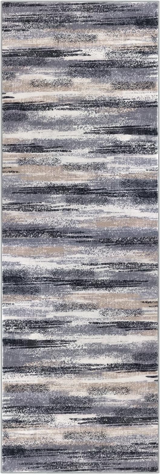 Lansny Modern Abstract Runner Rug 2.6x10 - Image 9