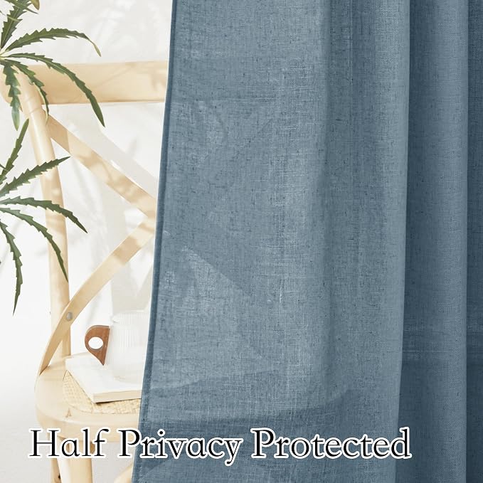 RYB HOME Linen Sheer Valacne - Image 5