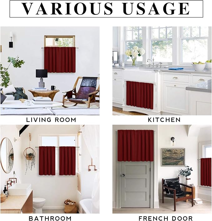 RYB HOME RV Curtains for Camper Windows, Mini Small Thermal Insulated Sunlight - Image 7