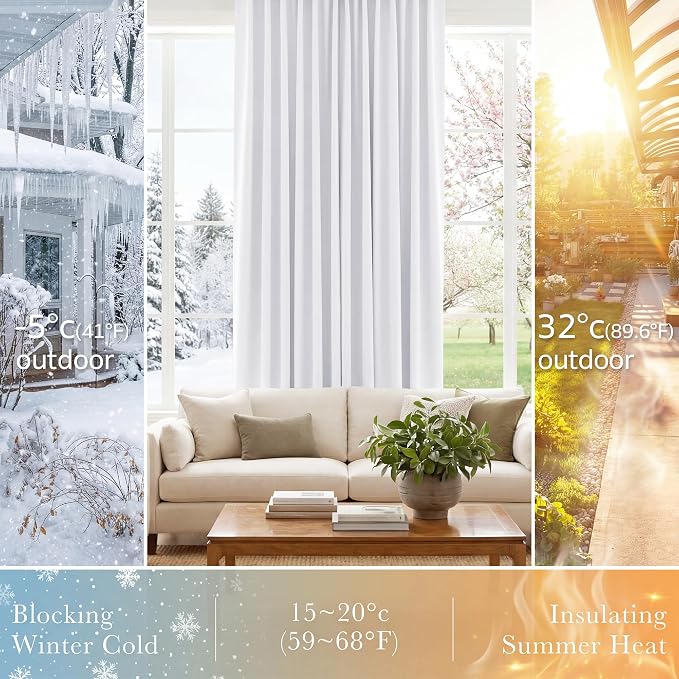PONY DANCE 50% Light Filtering Room Darkening Curtains - Image 4