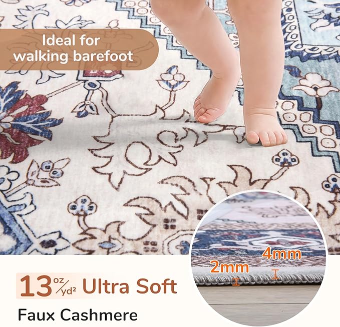 OPPODREAM Soft Throw Rugs 2x3, Small Washable Entryway Rugs 2 x 3 - Image 2
