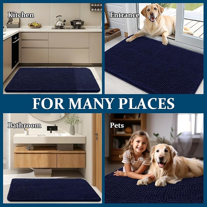 OLANLY Dog Door Mat for Muddy Paws 70x46, Absorbs Moisture and Dirt, Absorbent - Image 8