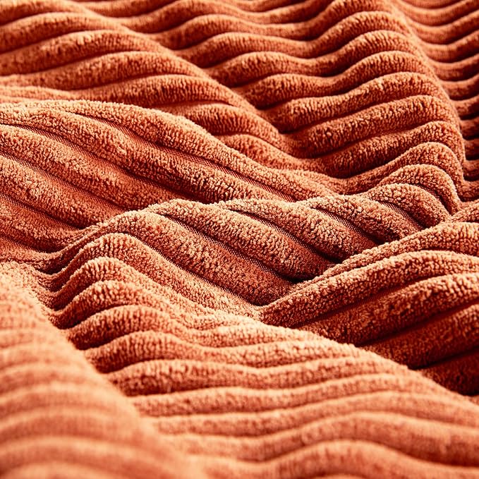 Fancy Homi Set of 2 Burnt Orange Lumbar Decorative Throw Pillow Covers 12x20 - Image 5