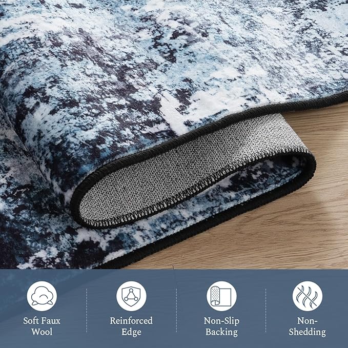 Rugflix 2x6 Runner Rug for Entryway, Kitchen Rugs Soft Non-Slip Washable - Image 7