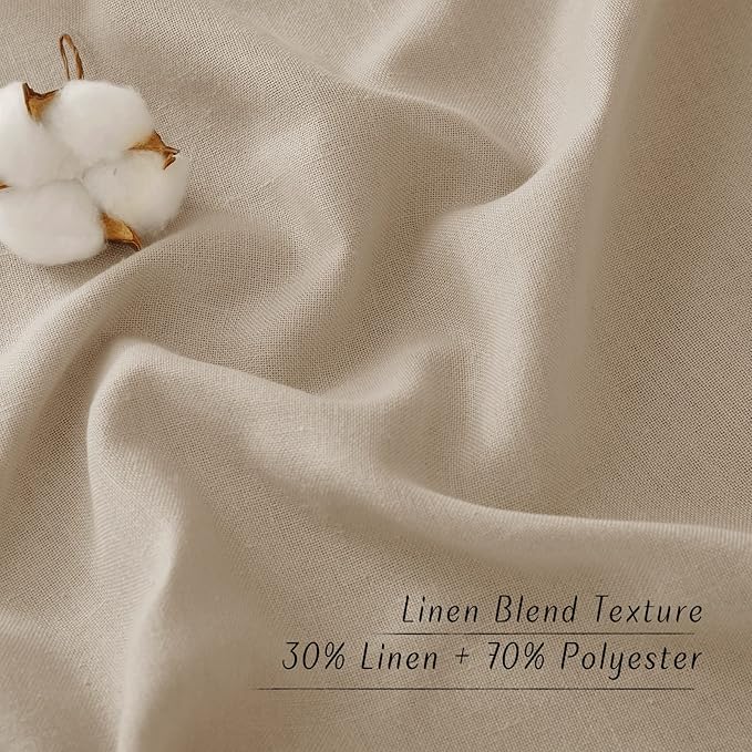NICETOWN Rustic Linen 102 inch Long Curtains - Image 6