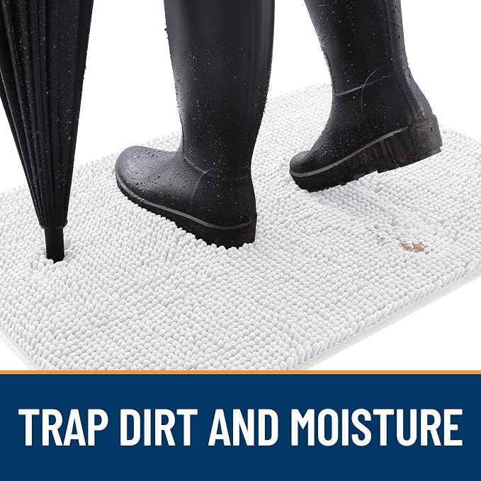 OLANLY Dog Door Mat for Muddy Paws 40x24, Absorbs Moisture and Dirt, Absorbent - Image 2