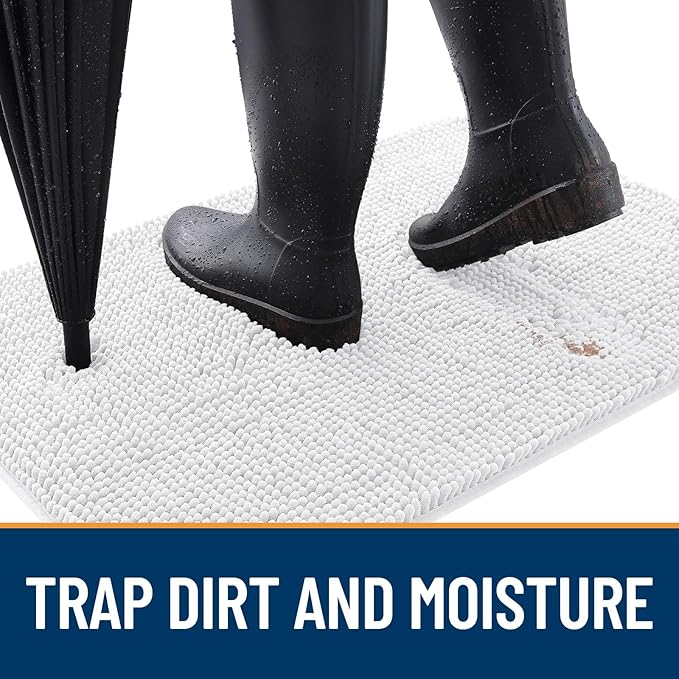 OLANLY Dog Door Mat for Muddy Paws 47x24, Absorbs Moisture and Dirt, Absorbent - Image 2