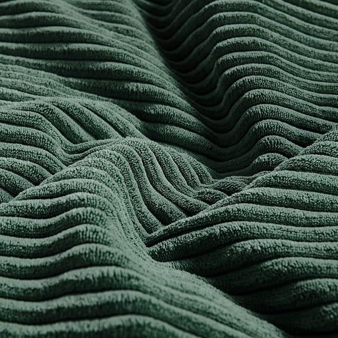 Fancy Homi Set of 2 Dark Green Long Lumbar Decorative Throw Pillow Covers 12x24 - Image 5