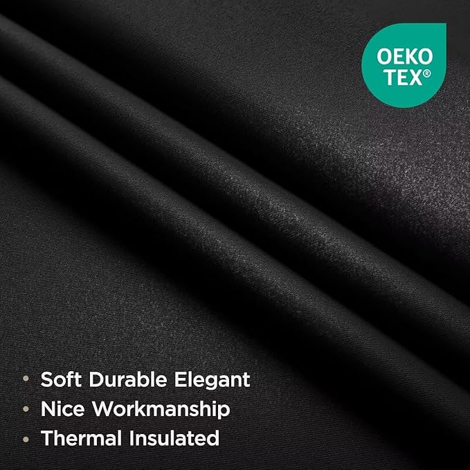 Joydeco Blackout Curtains for Bedroom 120 Inch Long 2 Panels, Room Darkening - Image 2