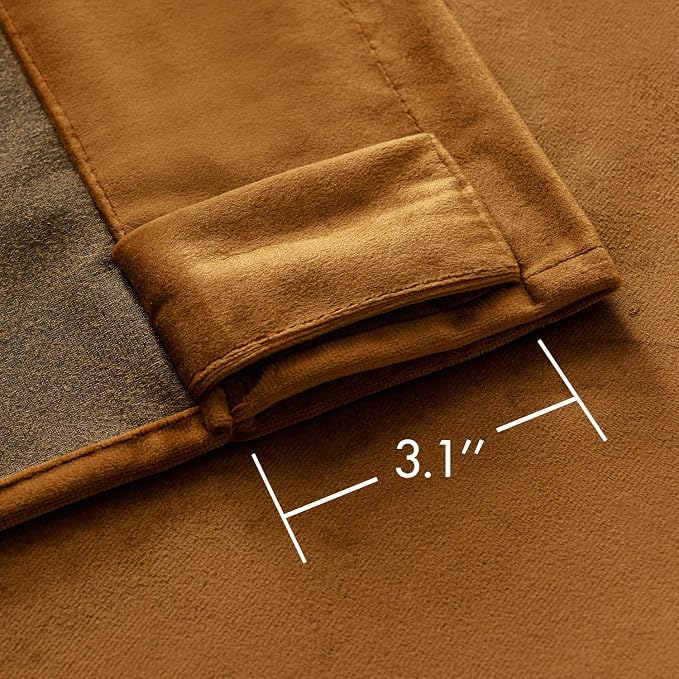 MIULEE Velvet Curtains 72 inches - Image 3