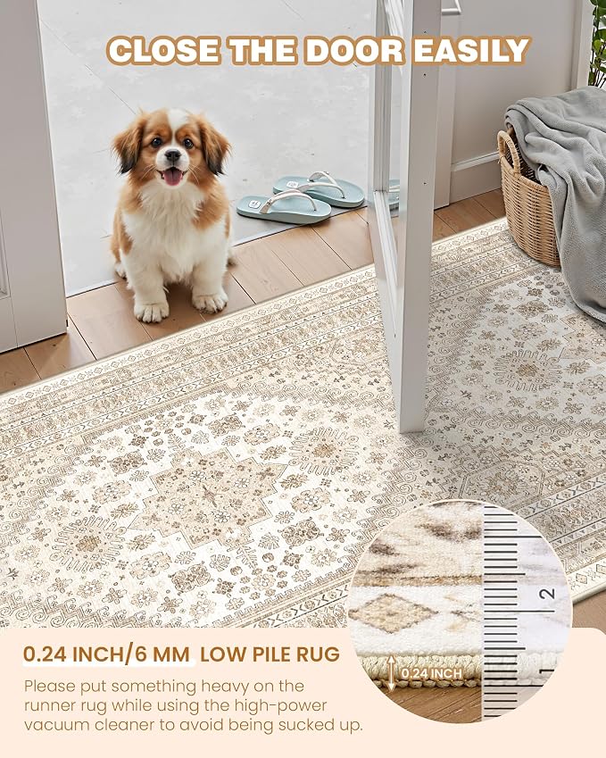 Washable Runner Rug 2.5x16, Non-Slip Long Kitchen Mats - Image 6
