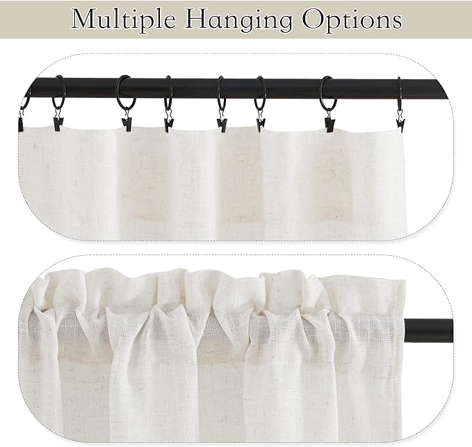 RYB HOME Window Topper Valances - Image 6