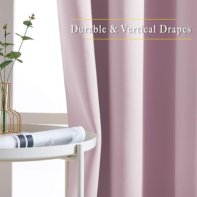 NICETOWN Room Darkening Grommet Curtain Panels - Image 5