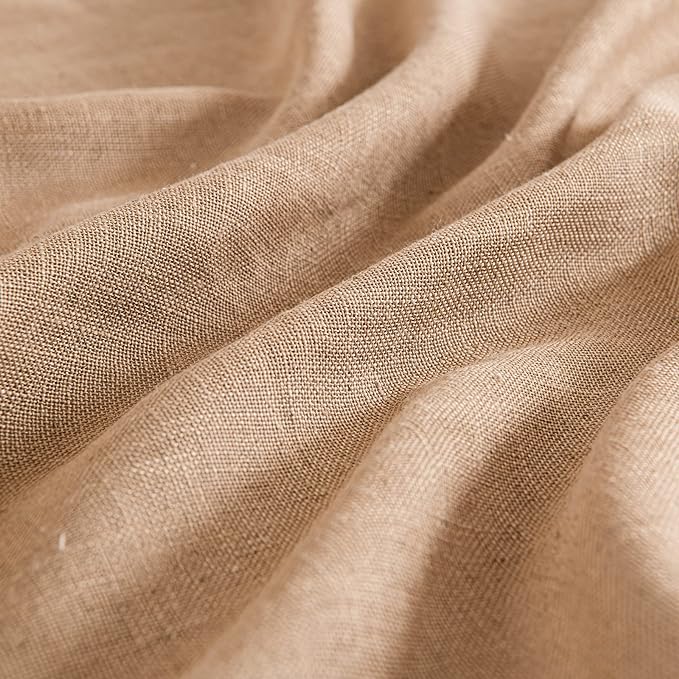 MIULEE Brown Linen Curtains 72 Inch Length - Image 4