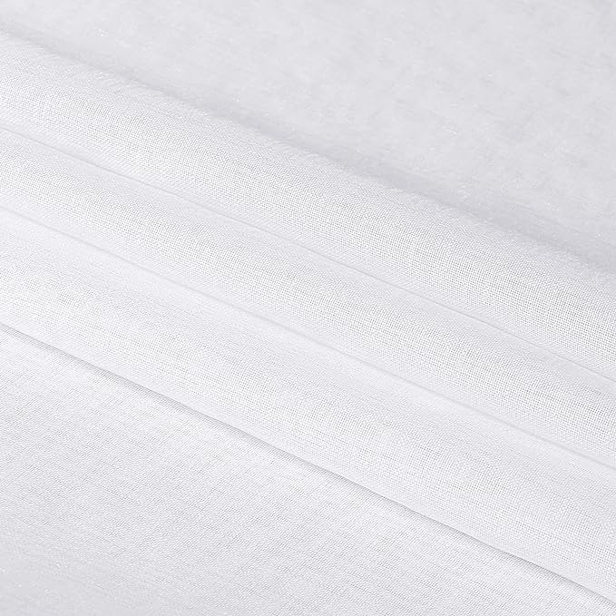 DWCN Extra Long Curtains, Sheer White Curtains 102 inches Long - Image 6