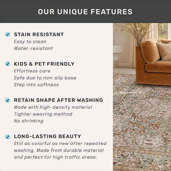 2x6 Washable Bathroom Runner Rug Non Slip - Image 7