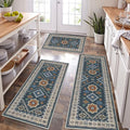 HEBE Boho Kitchen Rug Sets 3 Piece by HEBE