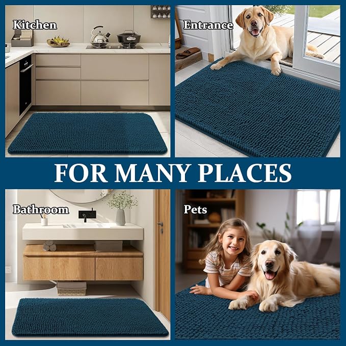 OLANLY Dog Door Mat for Muddy Paws 47x17, Absorbs Moisture and Dirt, Absorbent - Image 8