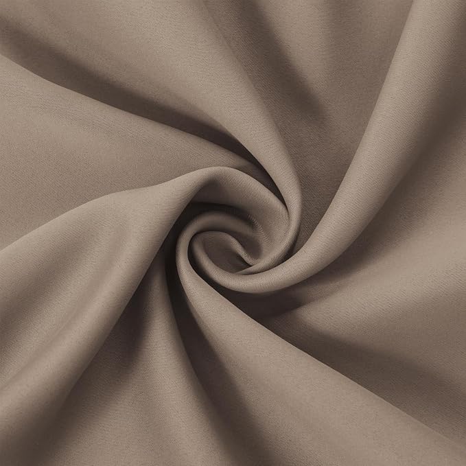 LEMOMO Cappuccino Blackout Curtains 38 x 54 Inch Length/Set of 2 Curtain - Image 5