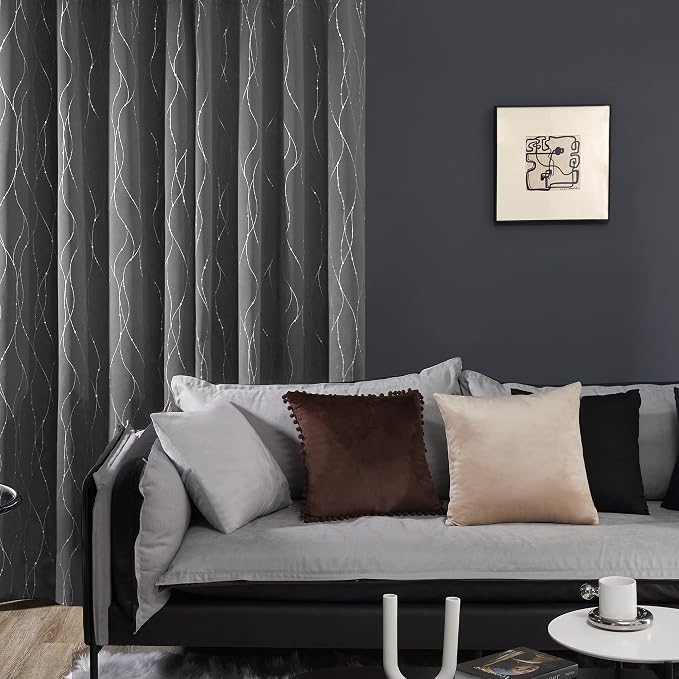Deconovo Blackout Curtains, Thermal Insulated Soundproof Grommet Drapes - Image 3