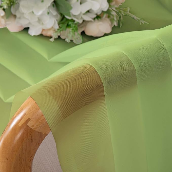 Chyhomenyc Extra Long Sheer Curtains 120 Inches Long 2 Panels Set, Light - Image 9