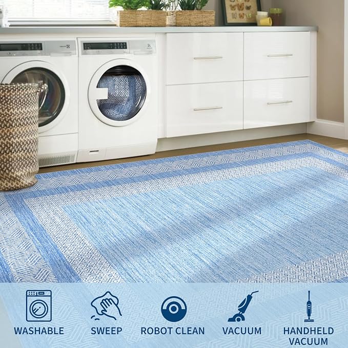 GarveeHome Small Bedroom Area Rug 3x5 Bordered Area Rug - Image 7