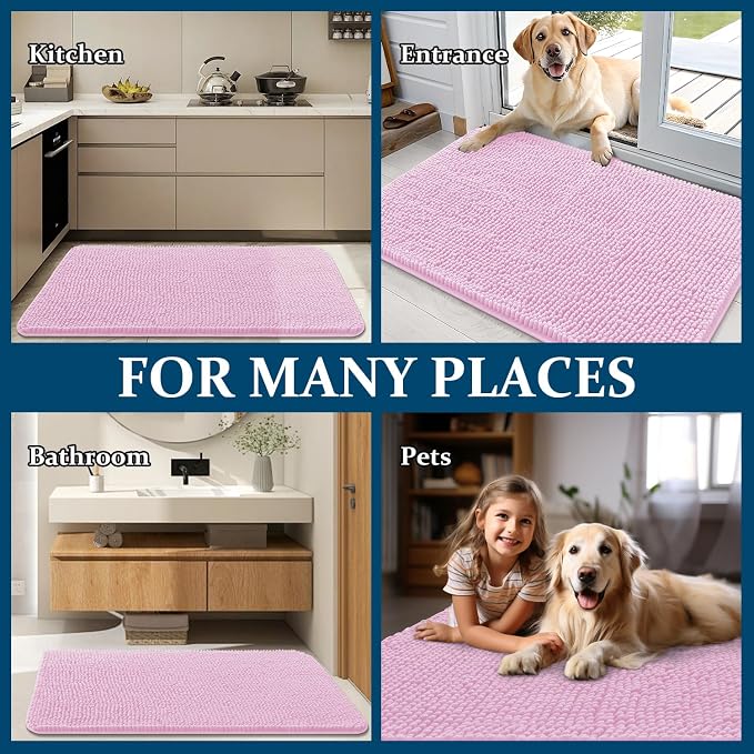 OLANLY Dog Door Mat for Muddy Paws 44x24, Absorbs Moisture and Dirt, Absorbent - Image 8