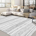 Nakagishi 6x9 Area Rugs Living Room: Washable Boho Large Neutral Soft Farmhouse by NakagishiAreaRug