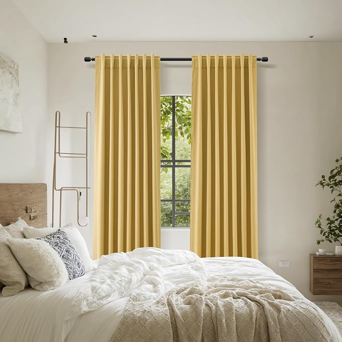 Guken 100% Blackout Curtains 72 Inch Length 2 Panels Set - Image 8