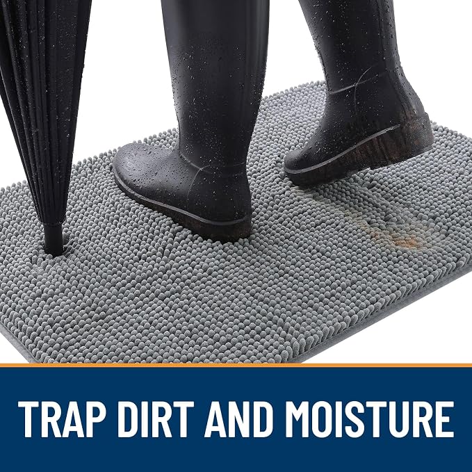 OLANLY Dog Door Mat for Muddy Paws 24x16, Absorbs Moisture and Dirt, Absorbent - Image 2