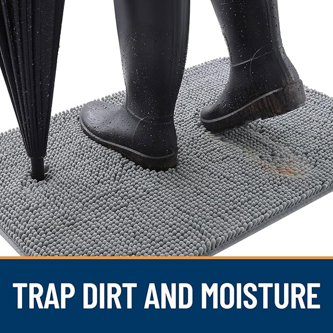 OLANLY Dog Door Mat for Muddy Paws 30x17, Absorbs Moisture and Dirt, Absorbent - Image 2