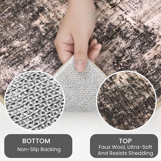 IOHOUZE Abstract Runner Rug 3x20 Ft Extra Long Washable Runners - Image 3