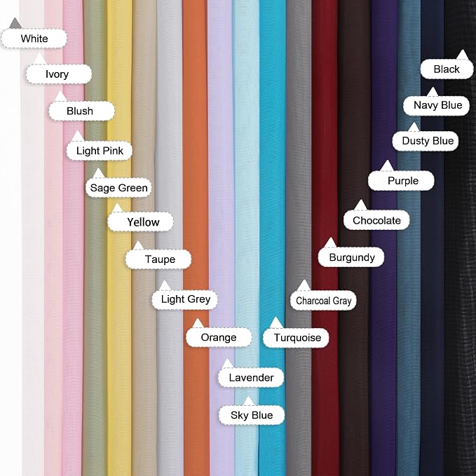 Lecloud Light Green Sheer Curtains 78 Inches Long 2 Panels, Modern Light - Image 9