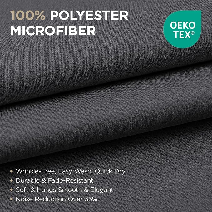Joydeco Extra Long Curtains, 108 Inch Curtains, Room Darkening Grommet Darpes - Image 2