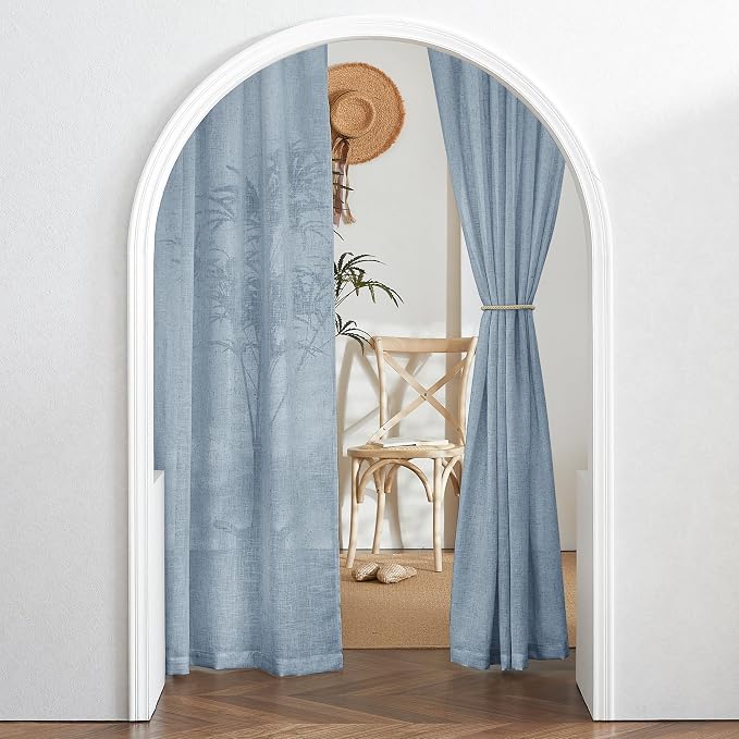 RYB HOME Linen Texture Curtains - Image 7