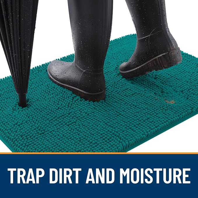 OLANLY Dog Door Mat for Muddy Paws 50x30, Absorbs Moisture and Dirt, Absorbent - Image 2