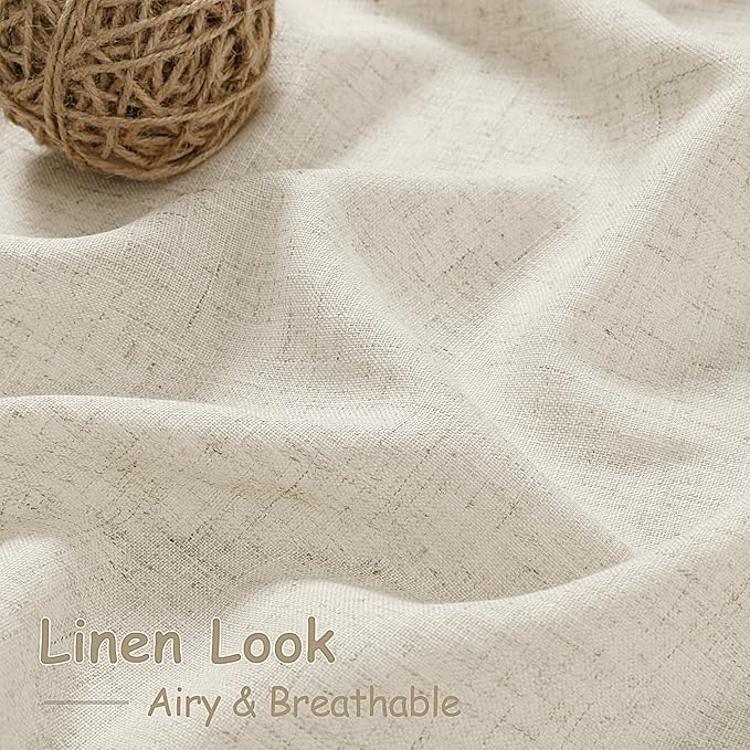 Nanspring Vanilla Curtains 90 Inches Long - Image 4