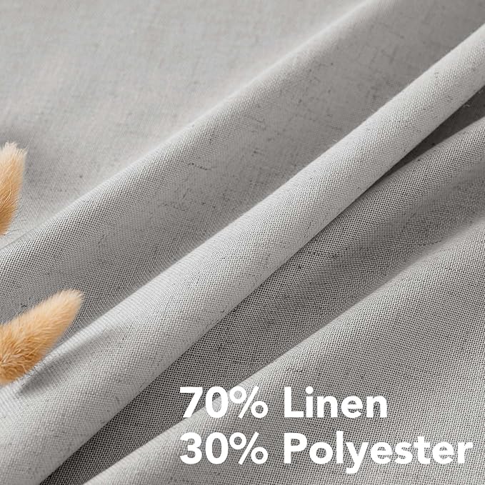 H.VERSAILTEX 63 inch Linen Semi Sheer Curtains - Image 4