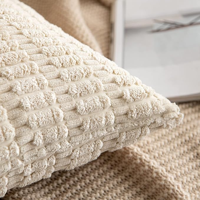 MIULEE Pack of 2 Corduroy Decorative Lumbar Throw Pillow Covers 24x14 Inch Soft - Image 5