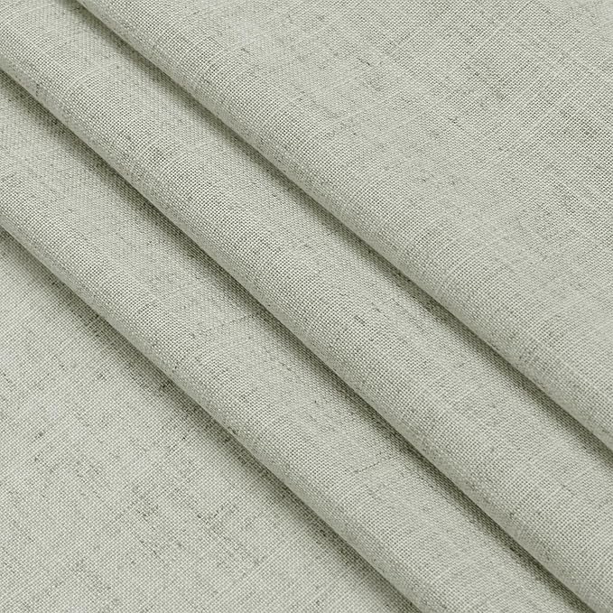 Nanspring Sage Green Linen Blend Light Filtering Curtains 86 Inches Long 2 - Image 7