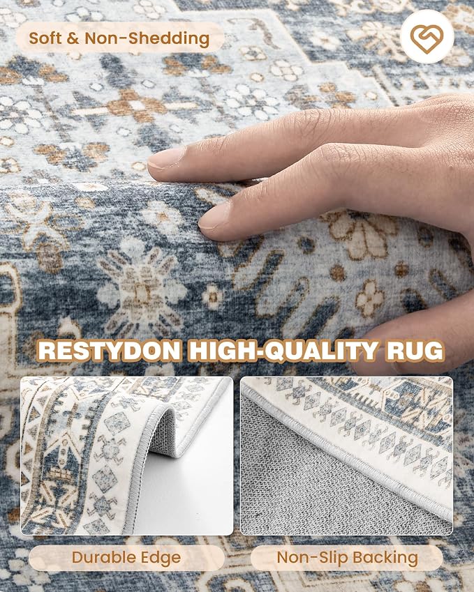 Washable Runner Rug 2.5x16, Non-Slip Long Kitchen Mats - Image 7