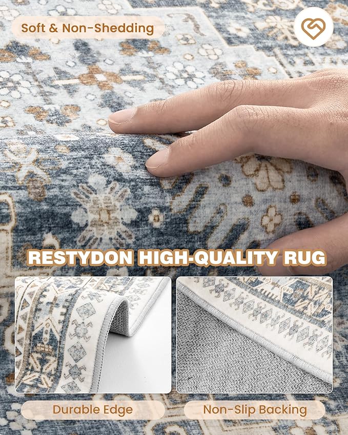 Carpet Runners for Hallway 12ft, Non-Slip Long Bathroom Rugs Runner for Kitchen - Image 7