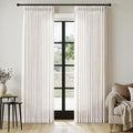 MIULEE Extra Wide 60 Inch Width Pinch Pleated Thick Linen Curtains 90 Inches by MIULEE