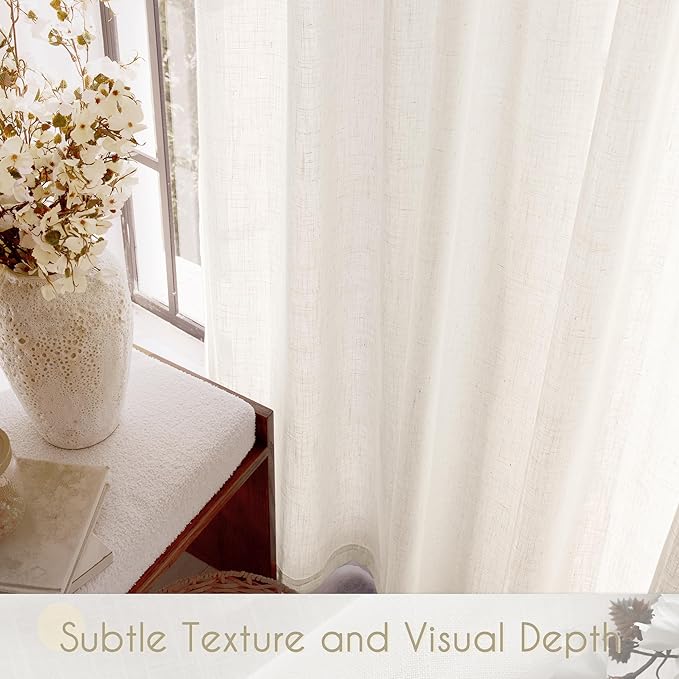 Extra Long 144 inch Curtains Linen Blend - Image 4