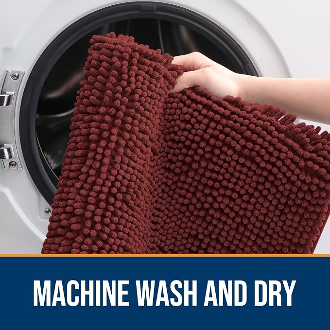 OLANLY Dog Door Mat for Muddy Paws 54x32, Absorbs Moisture and Dirt, Absorbent - Image 5