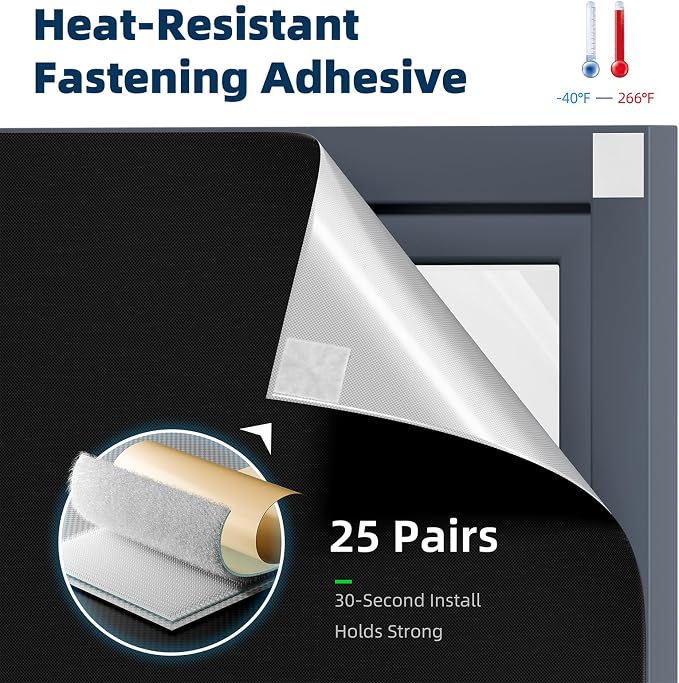 NIGHTON Portable Blackout Curtains 100"×57", Strong Hook and Loop Tape Strips - Image 3