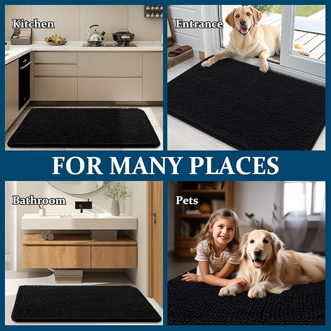 OLANLY Dog Door Mat for Muddy Paws 59x24, Absorbs Moisture and Dirt, Absorbent - Image 8